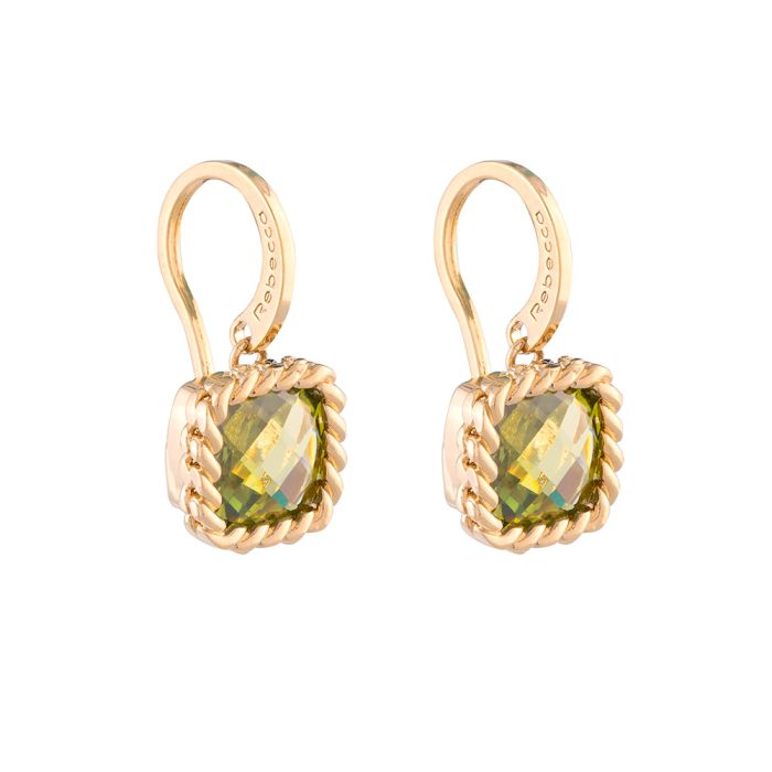 REBECCA Cocktail - Apple Green Drop Earrings - John Ross Jewellers