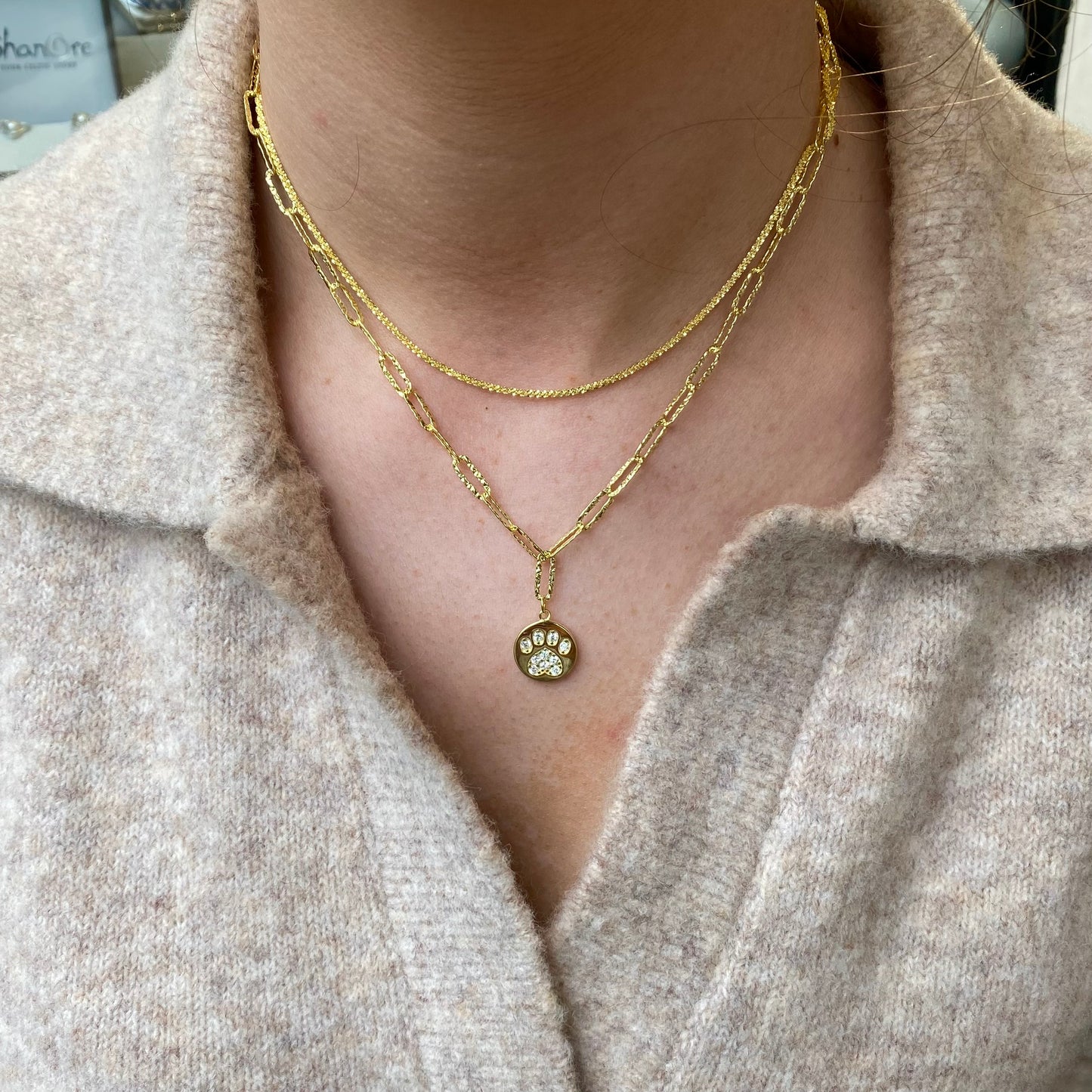 Sunshine CZ Drop Double Necklace - John Ross Jewellers