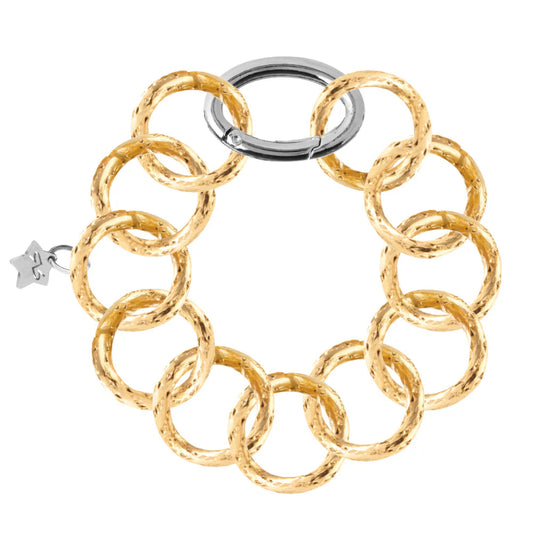 REBECCA Diva - Diamond Cut Round Link Bracelet
