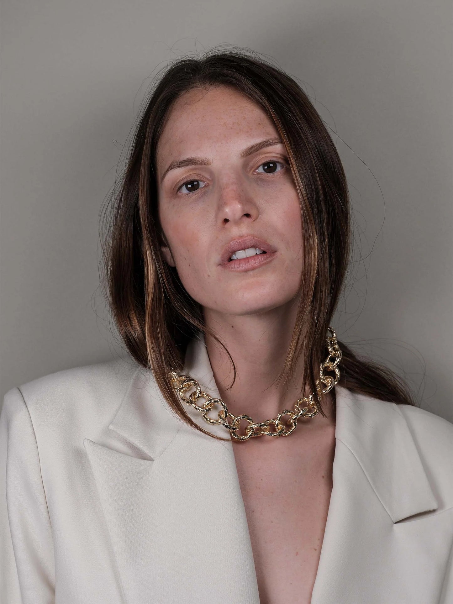 REBECCA Diva - Diamond Cut Round Link Necklace
