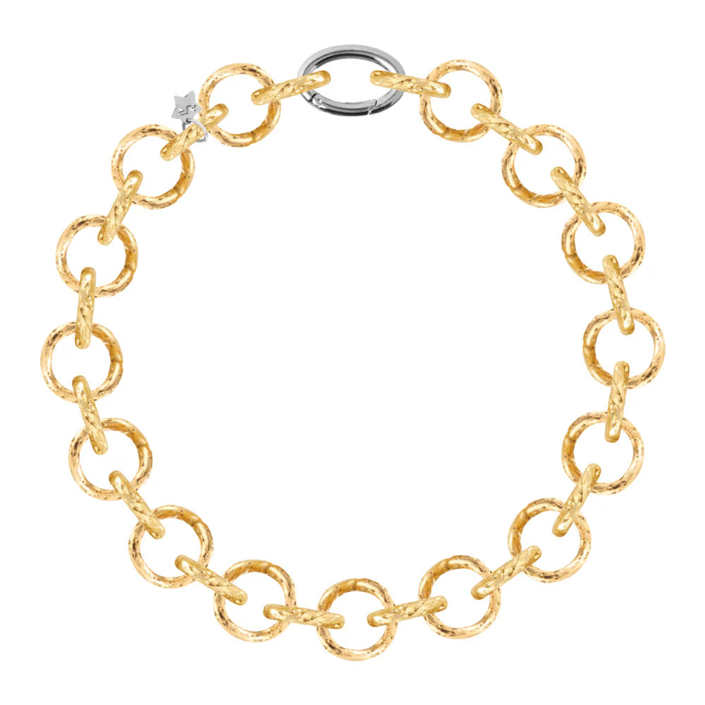 REBECCA Diva - Diamond Cut Round Link Necklace
