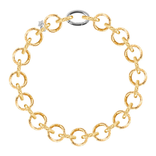 REBECCA Diva - Diamond Cut Round Link Necklace