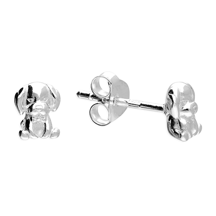 Petite Puppy Stud Earrings