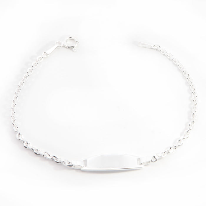 Silver Identity Bracelet | 15cm