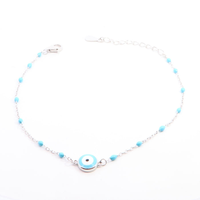 Silver Evil Eye Bracelet