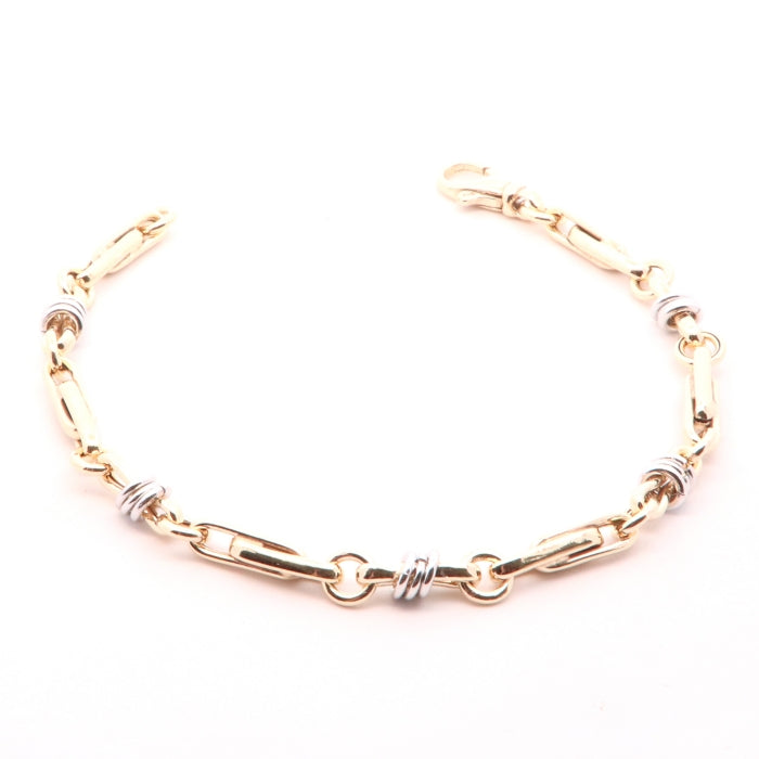 Sunshine Two Tone Bracelet | 20cm - John Ross Jewellers
