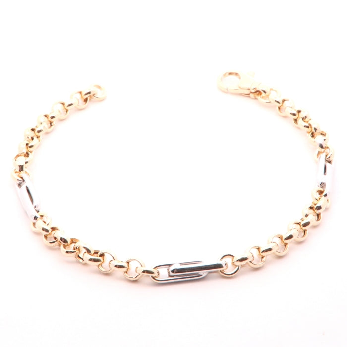 Sunshine Two Tone Bracelet | 21cm - John Ross Jewellers