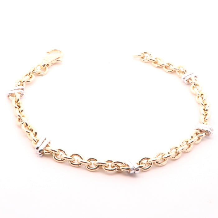 Sunshine Two Tone Bracelet | 21cm - John Ross Jewellers