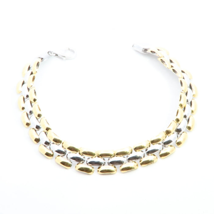 Sunshine Two Tone Panther Bracelet | 18.5cm