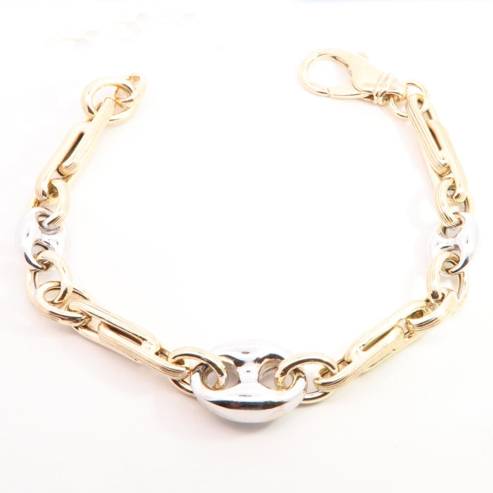 Sunshine Chunky Two Tone Bracelet | 19cm