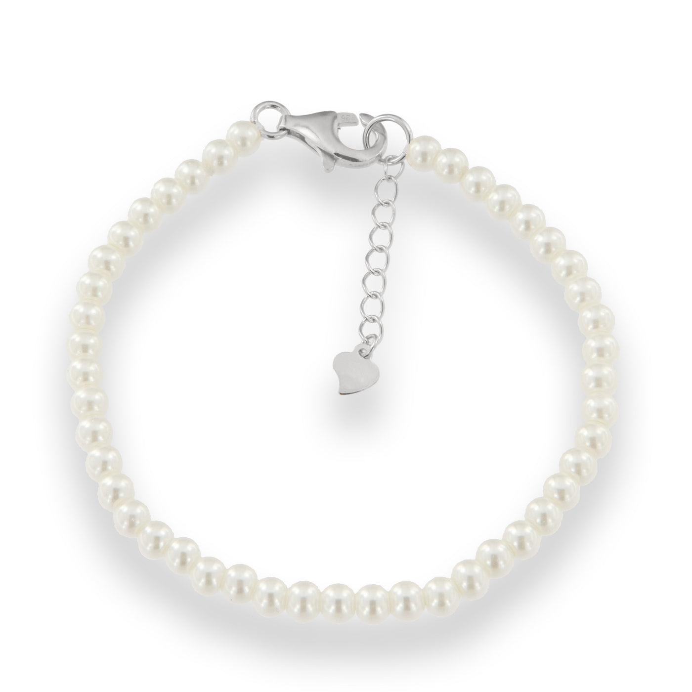 Silver Pretty Pearl Bracelet | 17+3cm - John Ross Jewellers