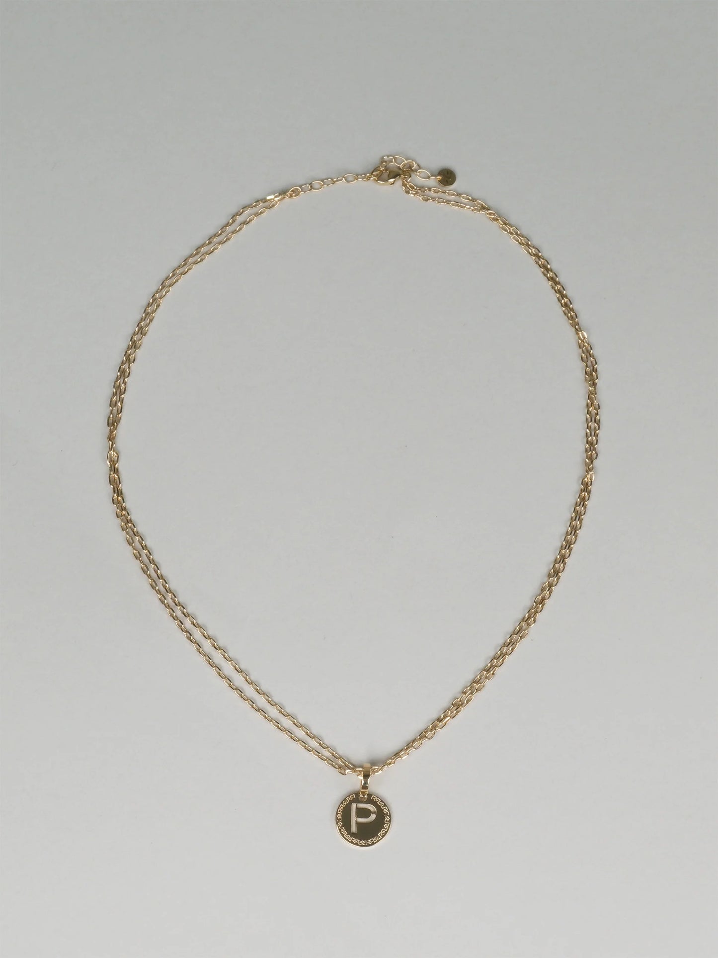 REBECCA MyWorld Letter Necklace - Gold|Two-Strand|Small Initial