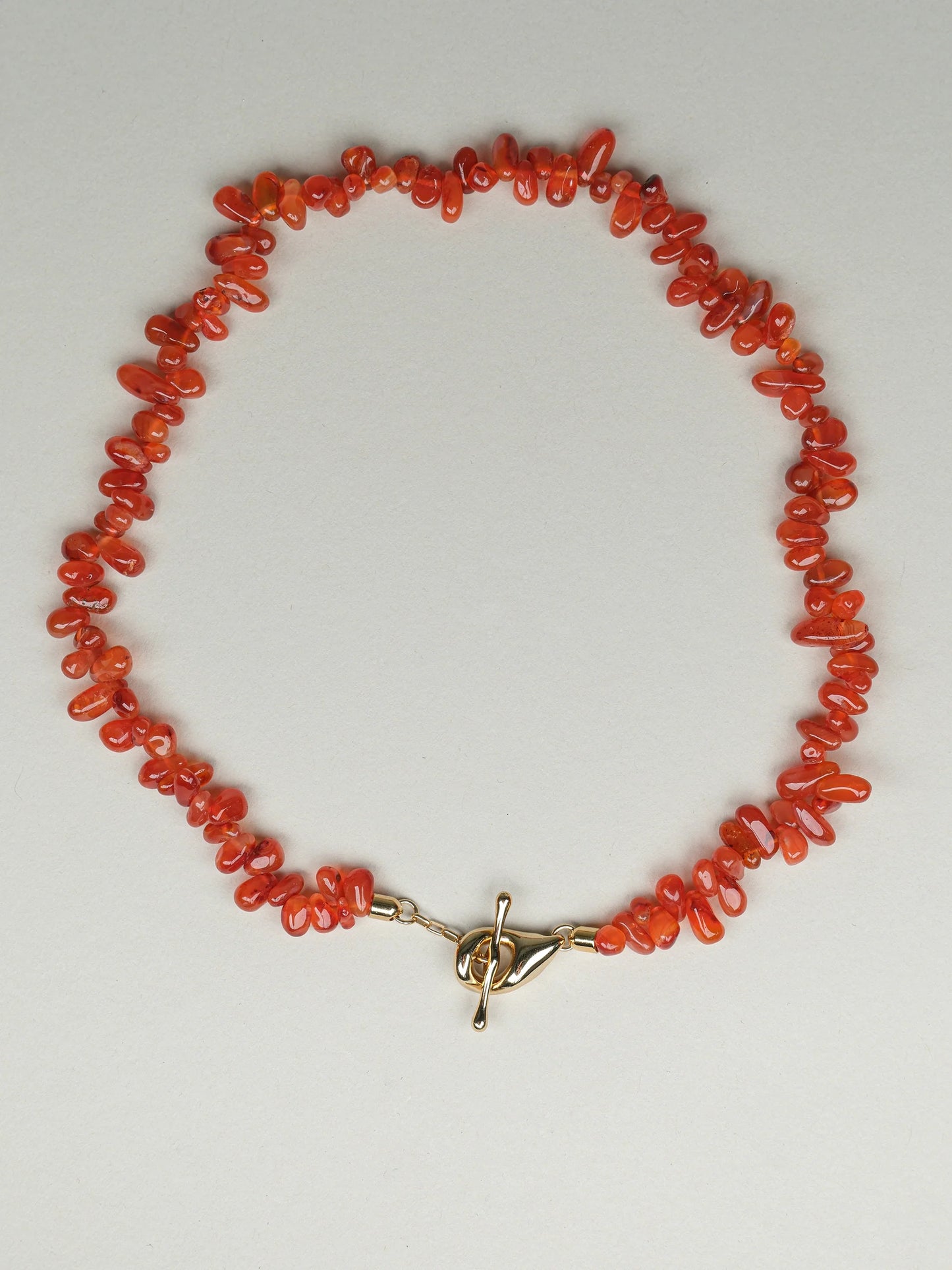 REBECCA Natural Carnelian Necklace