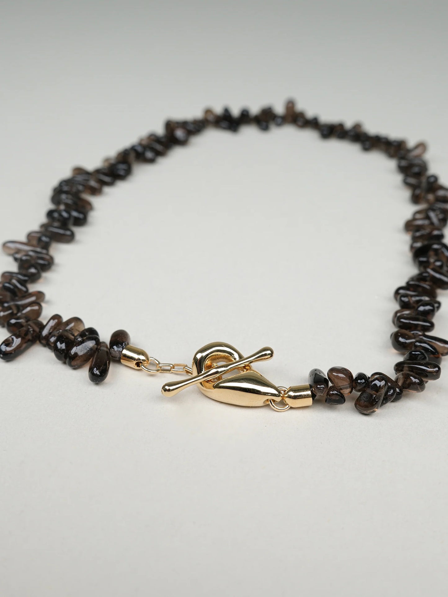 REBECCA Natural Smoky Topaz Necklace