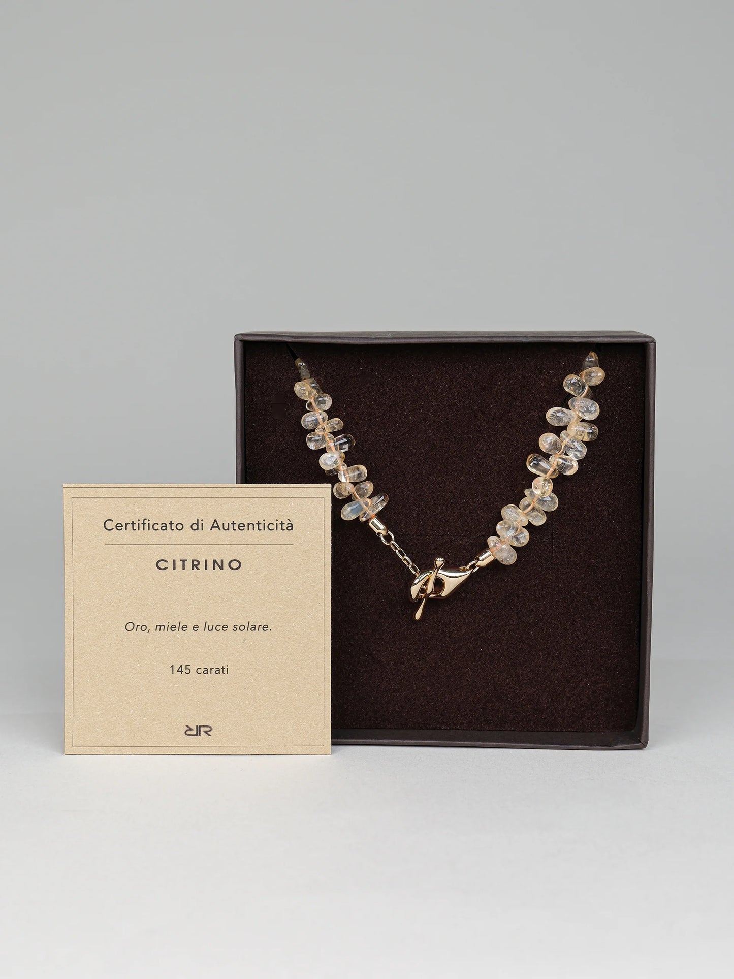 REBECCA Natural Citrine Necklace