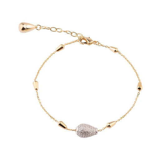 REBECCA Tulip Bracelet | Crystals & Gold - John Ross Jewellers