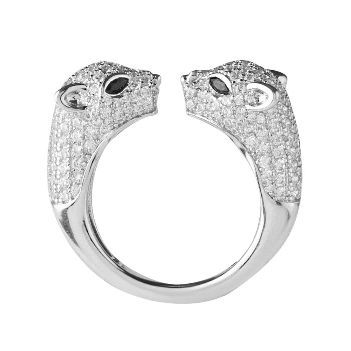 REBECCA Urban Jungle | Two Headed-Panther Ring - John Ross Jewellers