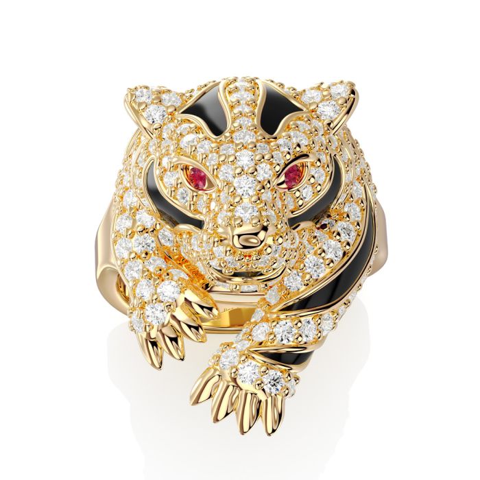 REBECCA Urban Jungle | Tiger Ring - John Ross Jewellers