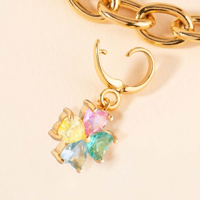 REBECCA MyWorld Clip-on Charm - Gold | Clover - John Ross Jewellers