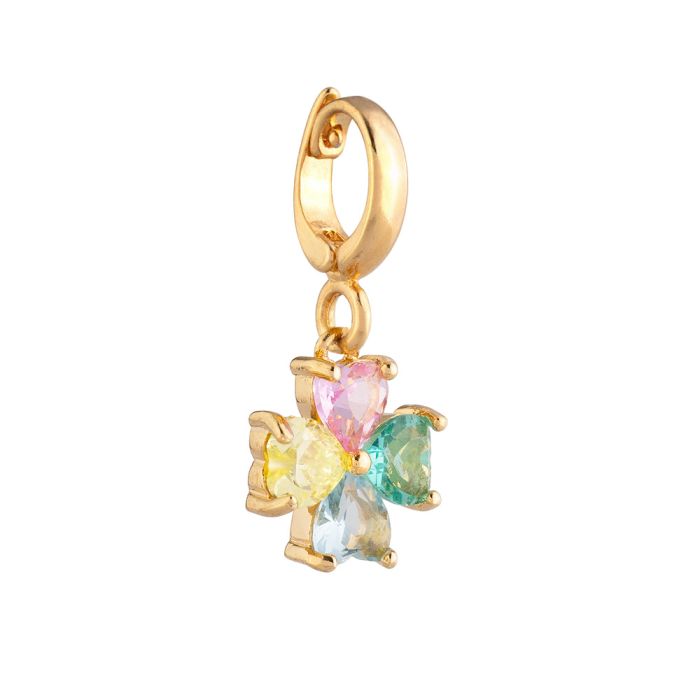 REBECCA MyWorld Clip-on Charm - Gold | Clover - John Ross Jewellers