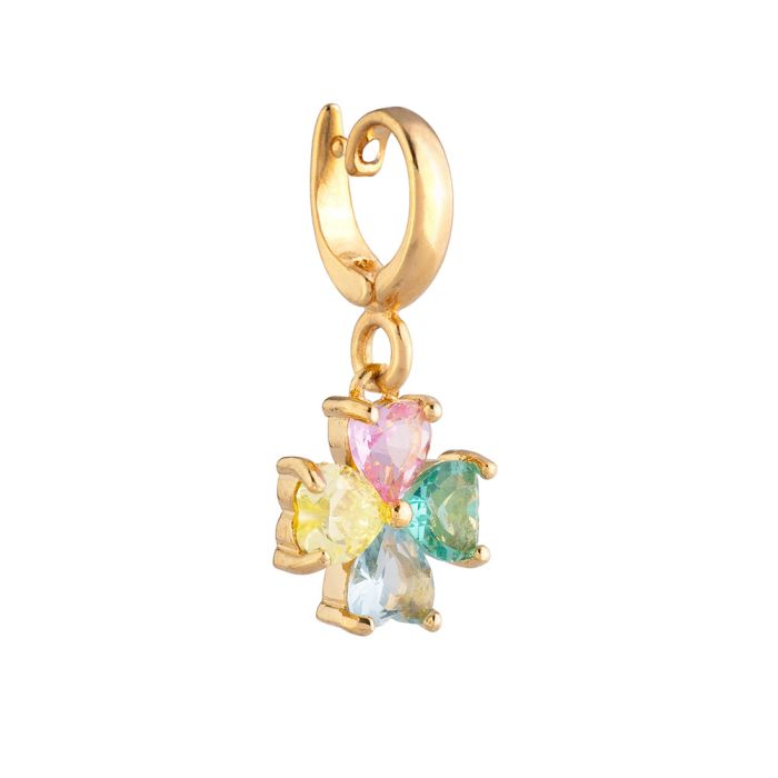 REBECCA MyWorld Clip-on Charm - Gold | Clover - John Ross Jewellers