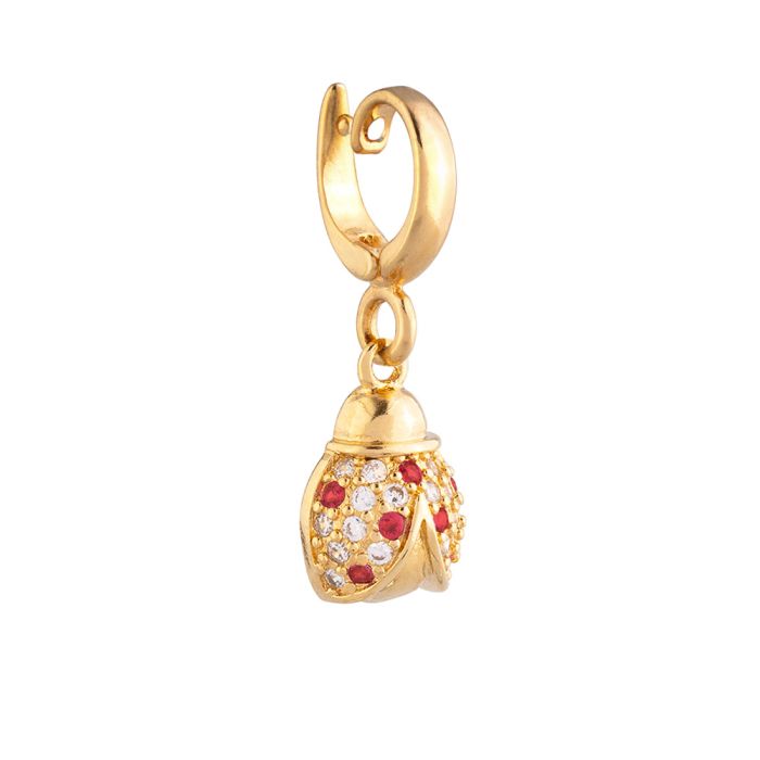 REBECCA MyWorld Clip-on Charm - Gold | Ladybird - John Ross Jewellers