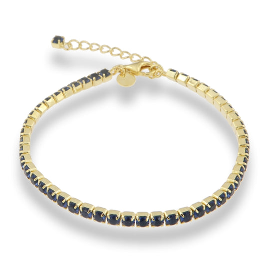 Sunshine CZ Tennis Bracelet | Blue 3mm