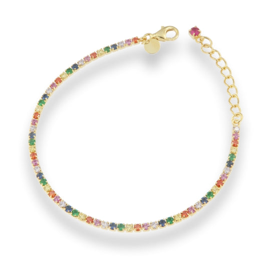 Sunshine CZ Tennis Bracelet | Multi 2mm