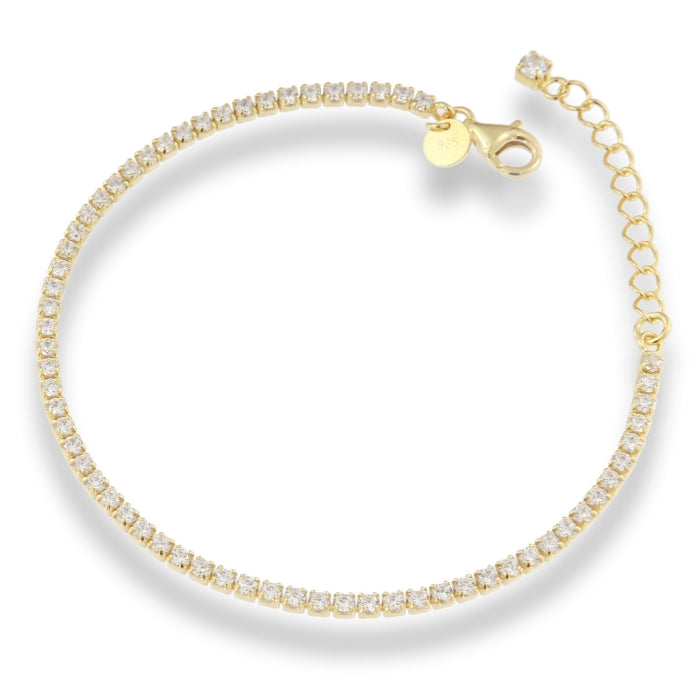 Sunshine CZ Tennis Bracelet | 2mm