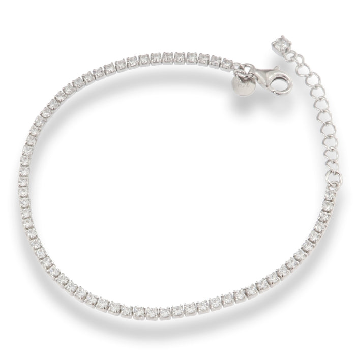 Silver CZ Tennis Bracelet | 2mm