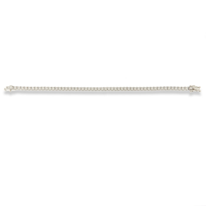 Silver CZ Tennis Bracelet | 3mm CZs 18cm