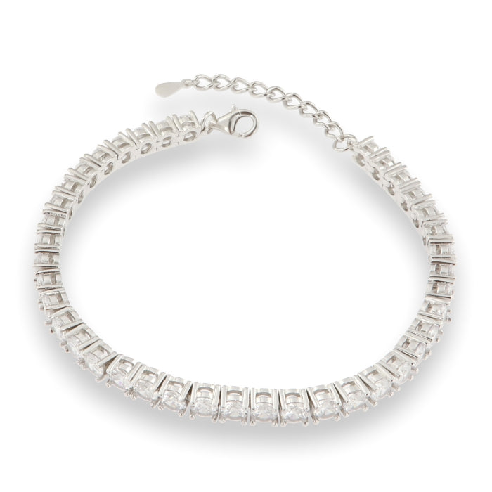 Silver CZ Tennis Bracelet | 4mm