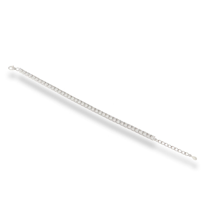 Silver CZ Tennis Bracelet | 4mm