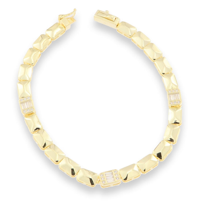 Sunshine Quadro CZ Line Bracelet | 18cm - John Ross Jewellers