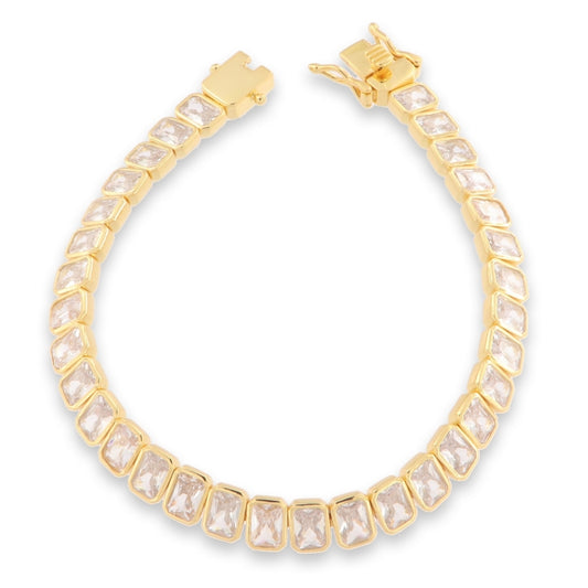 Sunshine Tennis Bracelet | Emerald Cut