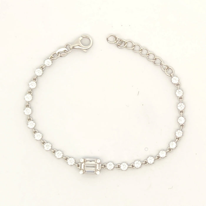 Silver CZ Tennis Bracelet