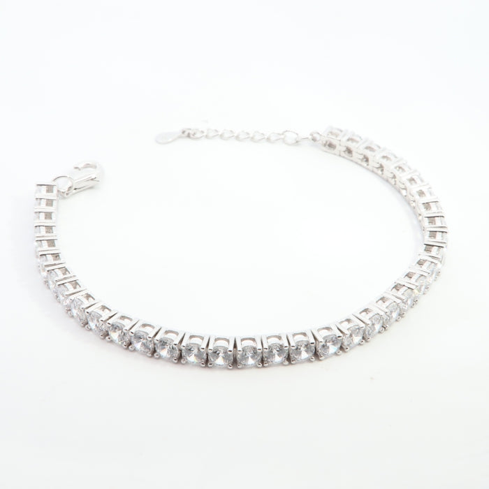 Silver CZ Tennis Bracelet | 4mm