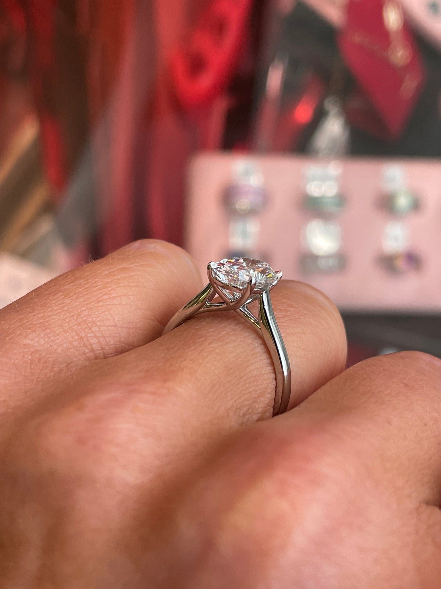 Platinum Oval Solitaire Engagement Ring | 2.53ct Certificated