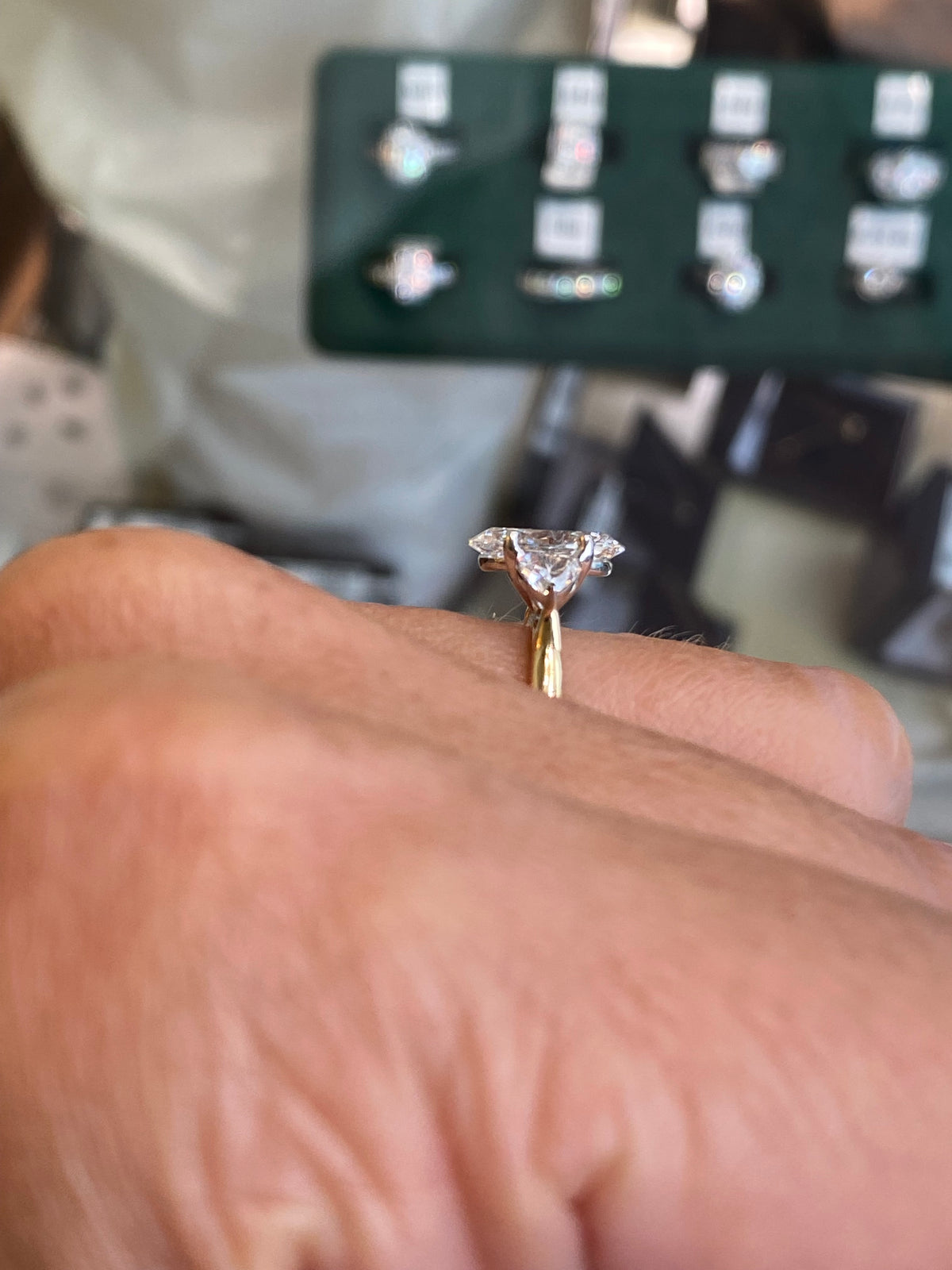 18ct Gold Trilogy Engagement Ring | Lab Certificated 2.55ct