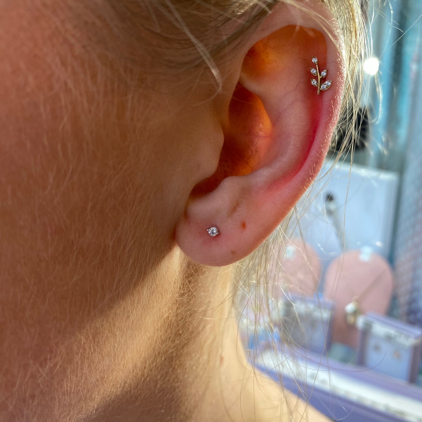 Silver 1mm CZ Nano Stud Earrings - John Ross Jewellers