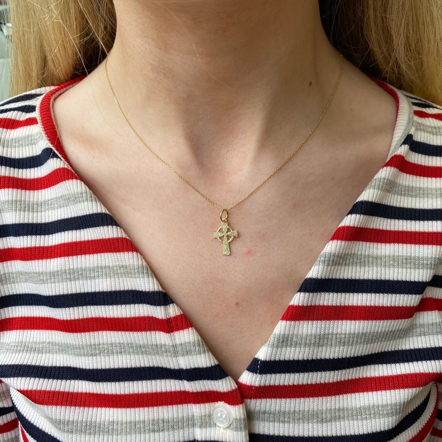 9ct Gold Celtic Cross Necklace - John Ross Jewellers