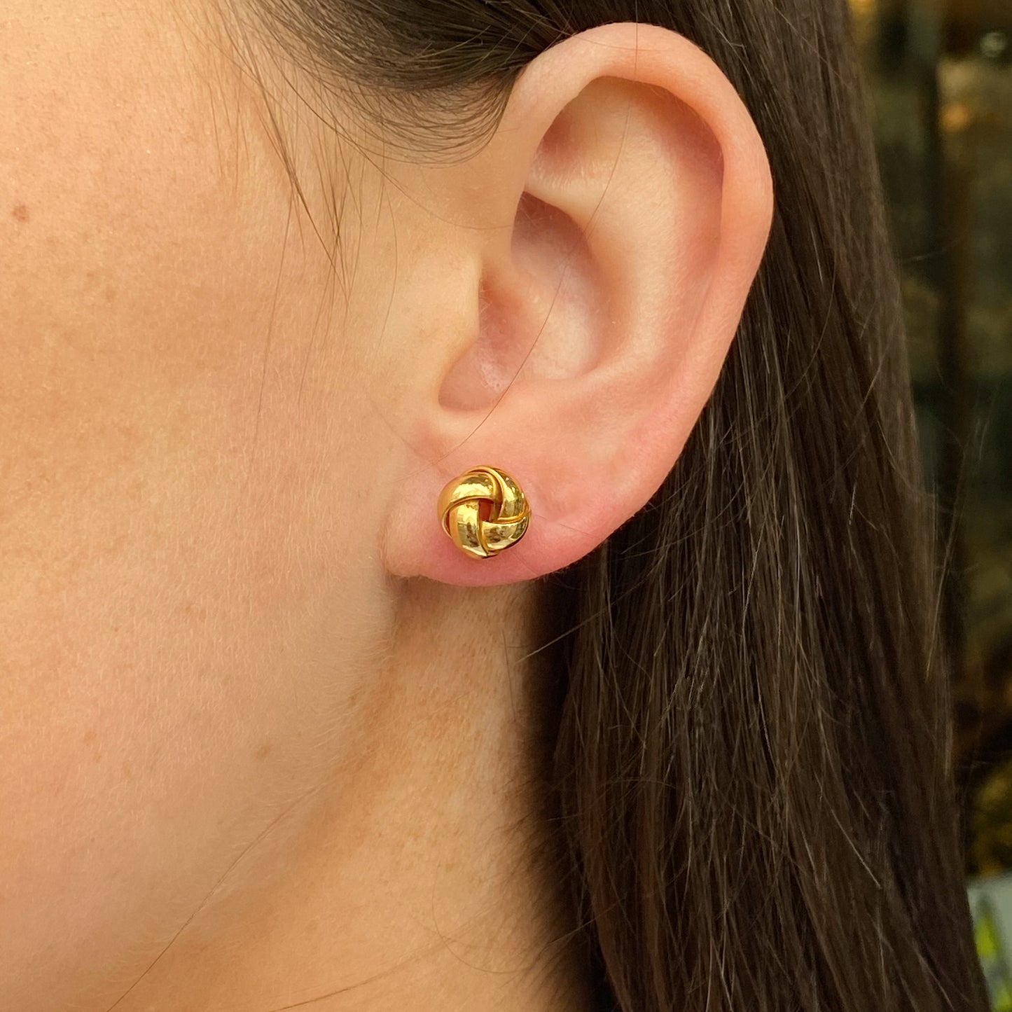 9ct Gold Knot Stud Earrings