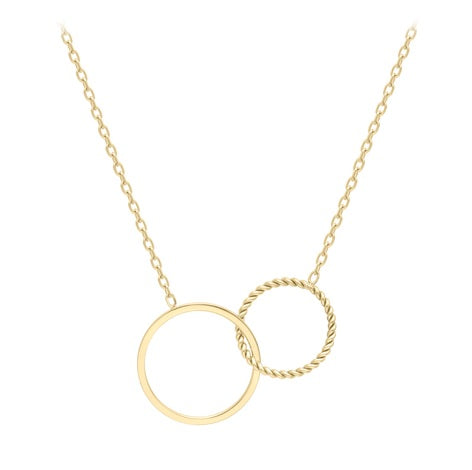 9ct Gold Twist Unity Necklace - John Ross Jewellers