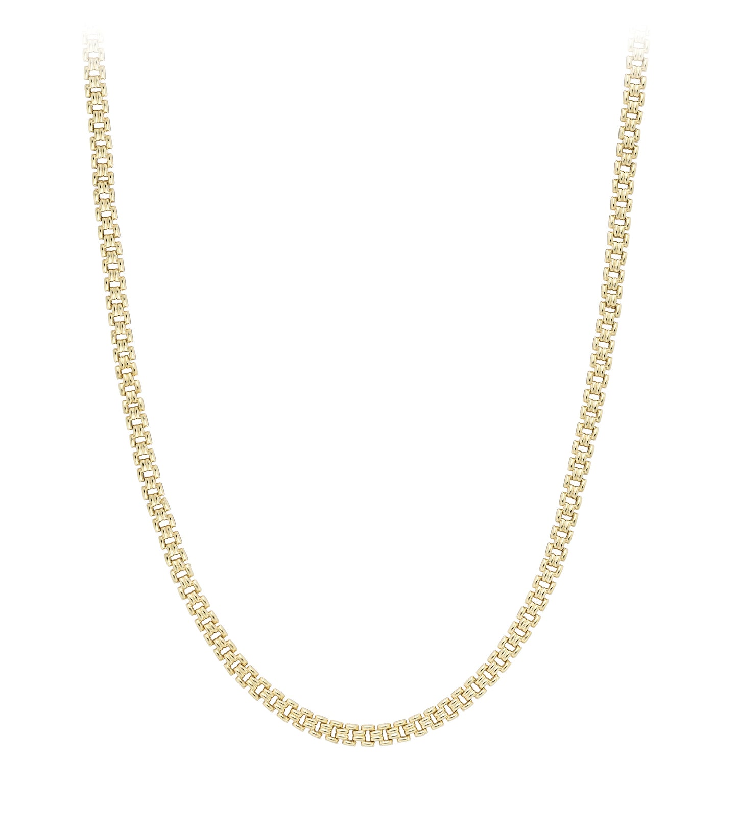 9ct Gold Brick Necklace - John Ross Jewellers
