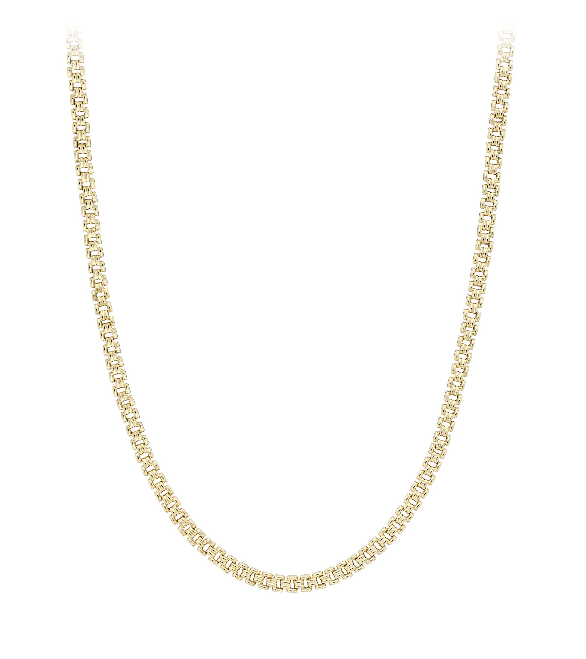 9ct Gold Brick Necklace - John Ross Jewellers