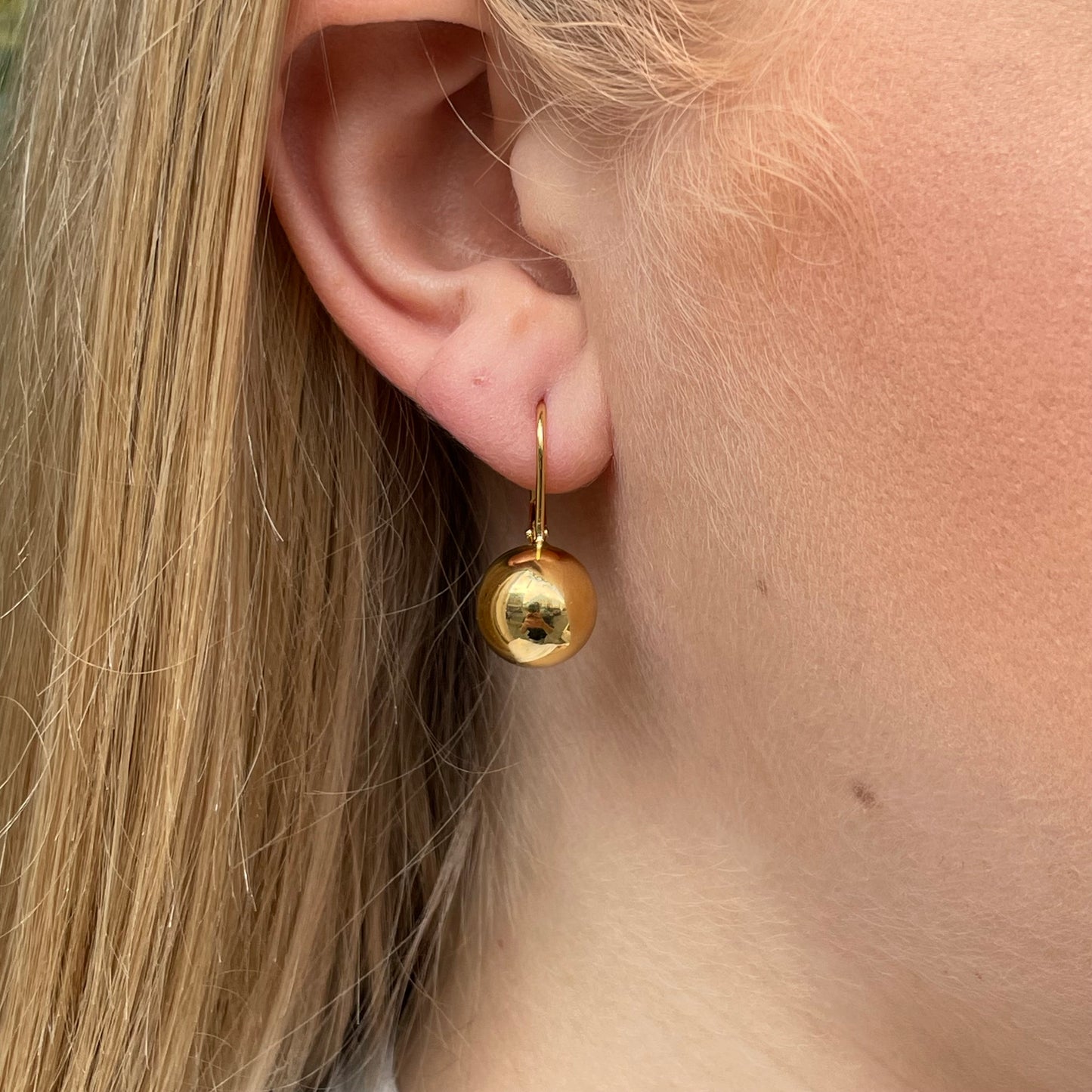 Sunshine Polka Dot Drop Earrings | German Wires
