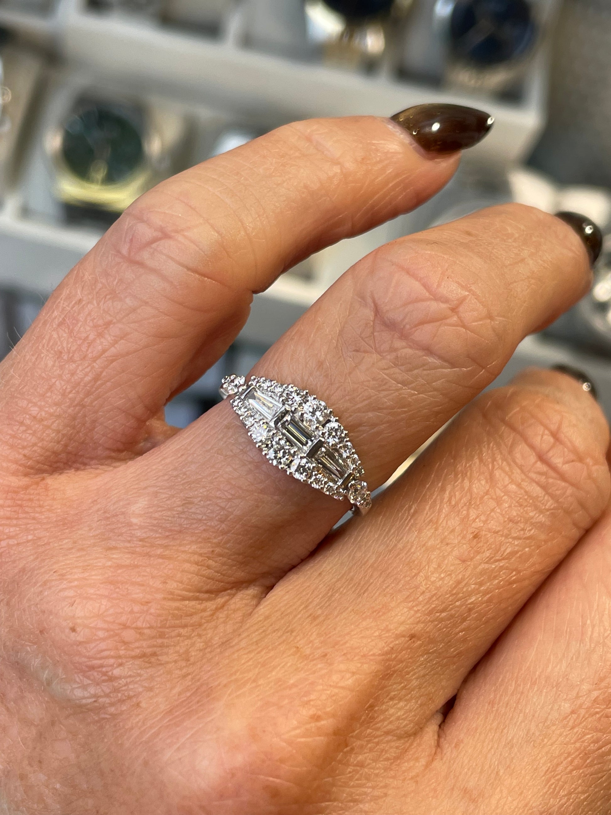 18ct White Gold Diamond Band Ring - John Ross Jewellers