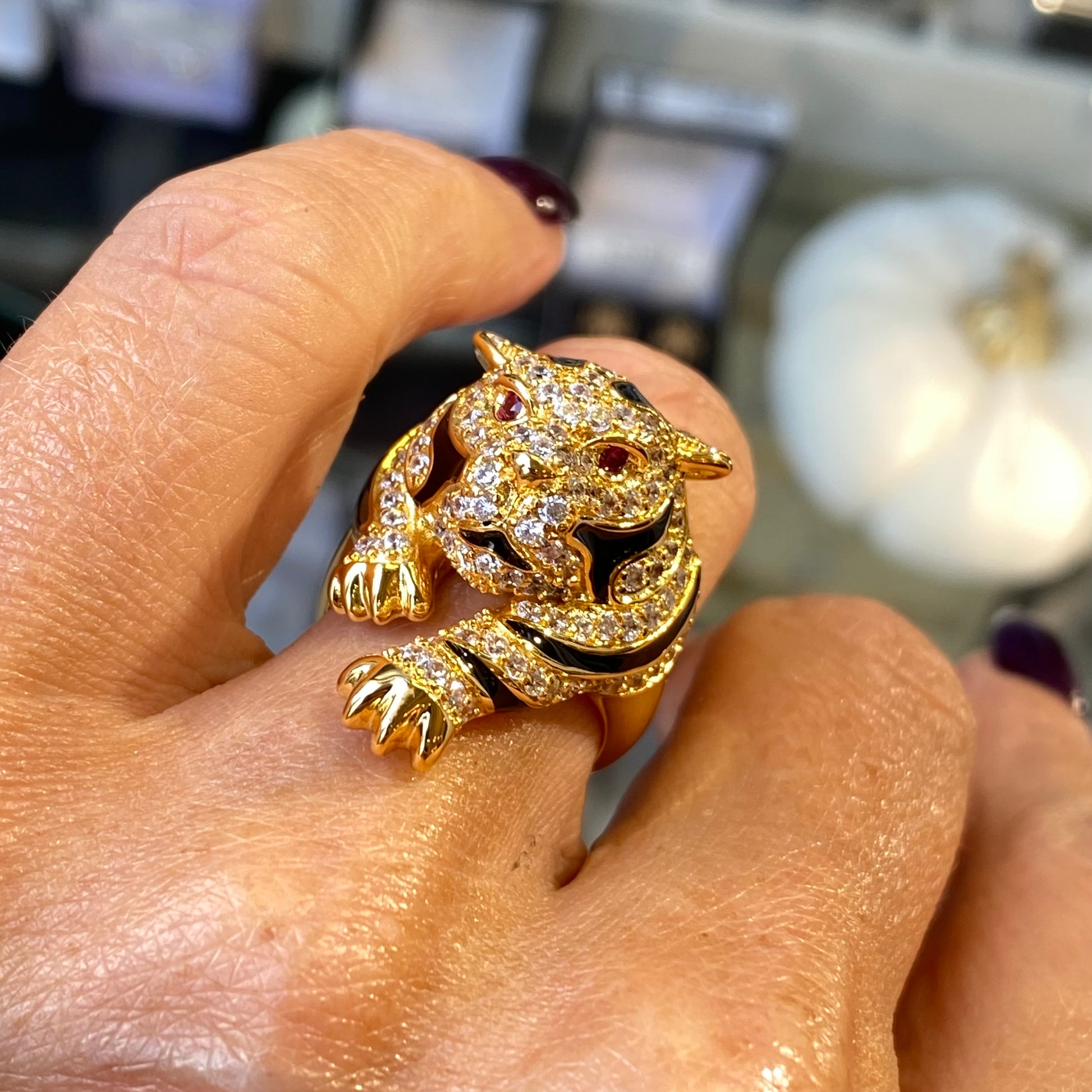 REBECCA Urban Jungle | Tiger Ring - John Ross Jewellers