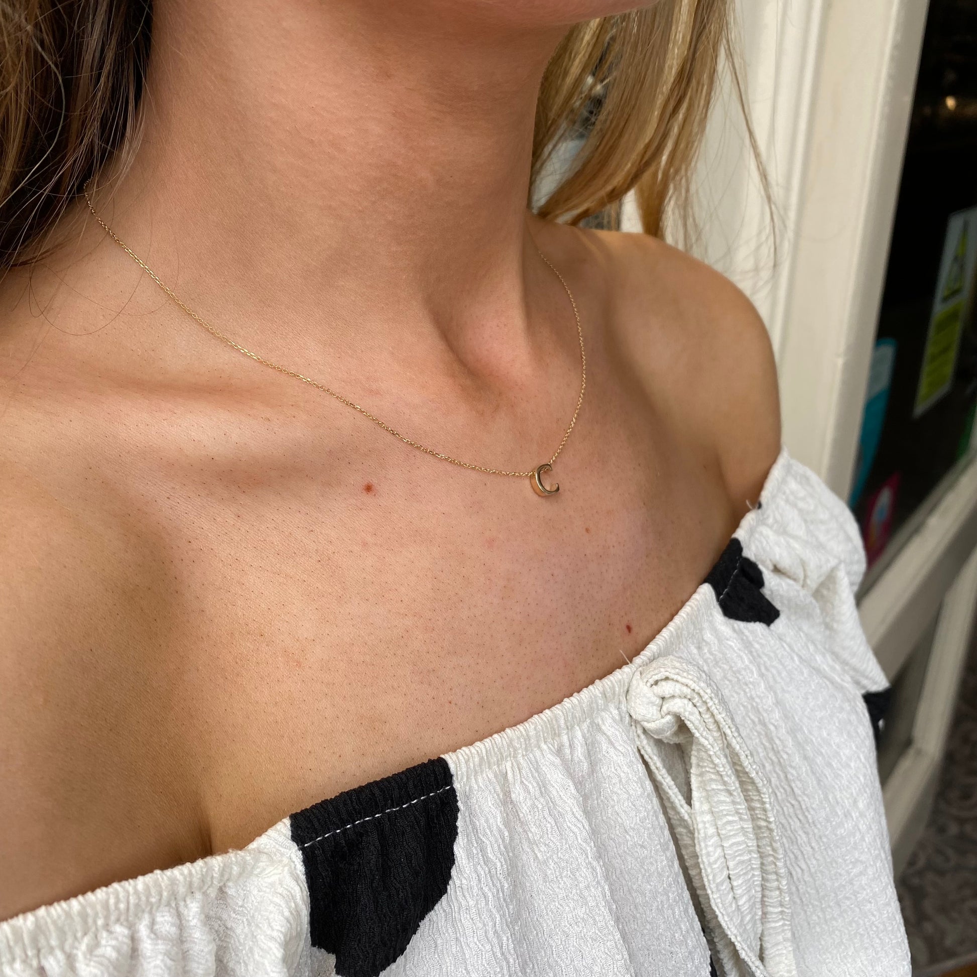 9ct Gold Letter Necklace - John Ross Jewellers