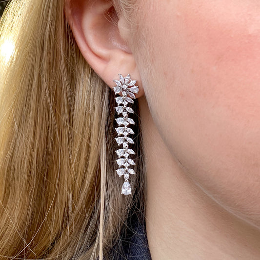Silver Tara Drop Earrings - John Ross Jewellers
